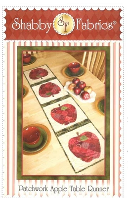 Patchwork Apple Table Runner Quilt Pattern by Shabby Fabrics - Image 1 of 2