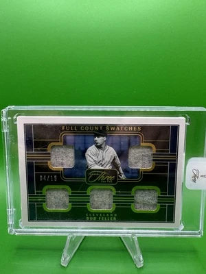 Muestras Panini Three and Two Full Count 2023 Bob Feller FCS-BF/15 Cleveland Foto 1 de 3