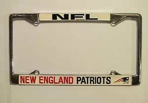 NUEVOS PATRIOTAS DE INGLATERRA MARCO DE PLACA DE METAL ETIQUETA AUTOMÁTICA - Imagen 1 de 1