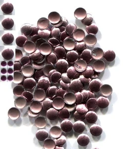 ROUND Smooth Nailheads 4mm Hot Fix MAUVE 2 Gross 288 Pieces - Picture 1 of 1