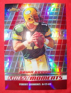 2008 Brian Brohm Finest Refractor Rookie Card  Green Bay Packers   Louisville 