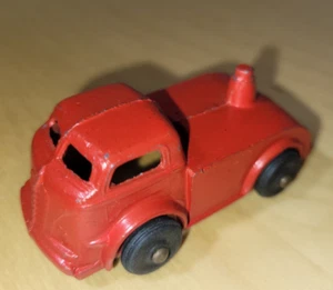 Barclay Car Hauler Transporter Semi Truck CAB Red Vtg CAST METAL Classic Toy - Picture 1 of 8