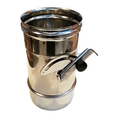 AFLEX Manicotto MF inox AIR AISI 304 da 80mm con valvola manuale e chiusura quasi tota