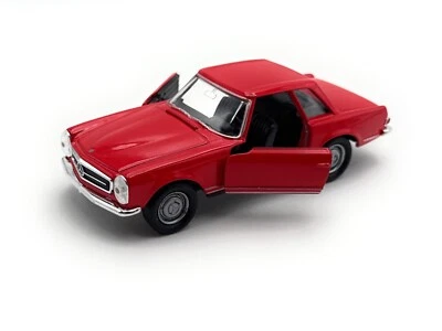 Modellino Mercedes Benz 1963 230SL Veicolo Miniatura Auto Scala 1:34-39 - Immagine 1 di 4