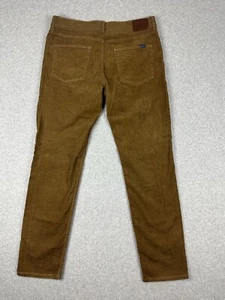 Gant Hayes Men's 5 Pocket Corduroy Jeans Pants Size 38 Slim Stretch Brown Tan - Picture 1 of 15