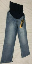 1822 DENIM WOMENS VINTAGE DENIM MATERNITY JEANS CAPRIS CROPPED PANTS SIZE 8/29