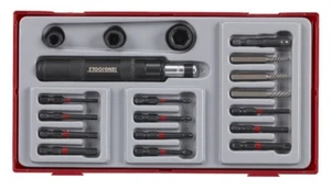 Teng Tools TTID19 - 1/4" Hex Drive Impact Driver Set Metric - 19pcs - Picture 1 of 2