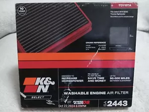 K&N Select Engine Air Filter SA-2443, High Performance, Premium, Washable Toyota - Picture 1 of 6