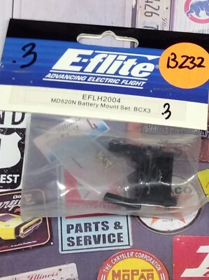E-Flite EFLH2004 Battery Mount Set MD520N: Blade CX3 NewInPack USA Shipped - Image 1 of 2