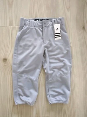 Adidas Youth Medium YM Baseball Pants Diamond King Elite DK Gray 11-12 Years NWT - Image 1 of 3
