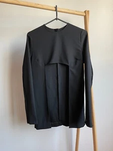 Maison Margiela 2014 Open Front Wool Blouse Size EUR 38 - Foto 1 di 7