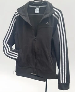 Adidas giacca pile donna nero bianco taglia 42 retrò vintage 2008 - Foto 1 di 9