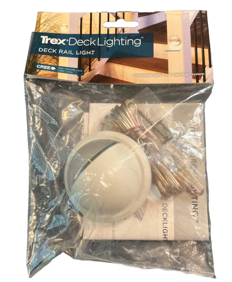 TREX 2.75" Deck Lighting LED Post Lamp/Deck Rail, Classic White, WTLAMPLEDC - Image 1 of 2
