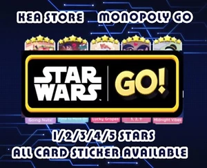 Monopoly Cards Go 1⭐ - 6⭐ Stars All Card Stickers Availablev Cozy Comfort - Picture 1 of 1