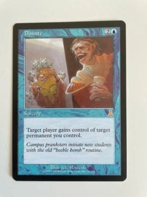 MTG URZA'S DESTINY DONATE NM MAGIC THE GATHERING RARE BLUE SORCERY CARD ENGLISH - Image 1 of 4