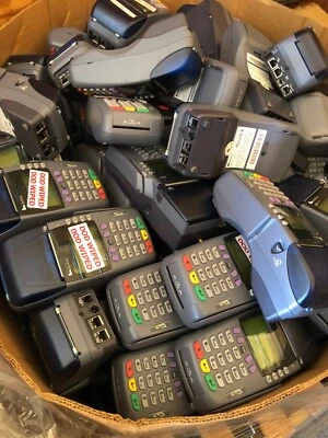 LOT-10 VeriFone Omni 3750 Credit Card Terminal Machine Payment Device UNTESTED - Image 1 of 4
