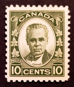 Stamps Canada Mint: #190 10c dark green George-Etienne Cartier VF MNH - Picture 1 of 2