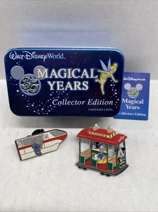 Rare ! Walt Disney World Magical Years Collector Edition Tin With 2 Pins - Picture 1 of 3