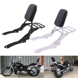 Backrest Sissy Bar Luggage Rack For Yamaha V Star XVS 400 650 Custom 1996-2017 - Picture 1 of 16