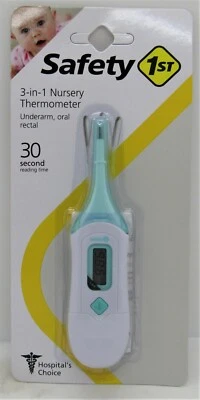 Termómetro de vivero Safety 1st TH096 3 en 1 piedra marina aguamarina. Foto 1 de 2