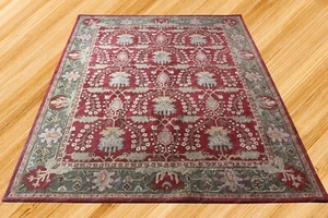 PB Franklin Multi Red Traditional Oriental Style Handmade Tufted 100% . - Picture 1 of 10