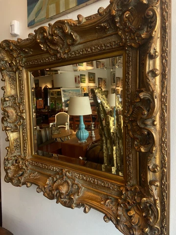 Gilded Carved Mirror Cover