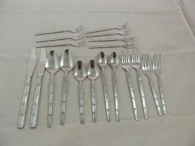 Cubiertos de por vida de acero inoxidable Japón cuchillo de bambú, cuchara, tenedor a su elección Foto 1 de 4