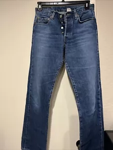 Levi's Men's Clean 30x34 501 Original Fit Straight Leg Button Fly Jeans - Picture 1 of 11