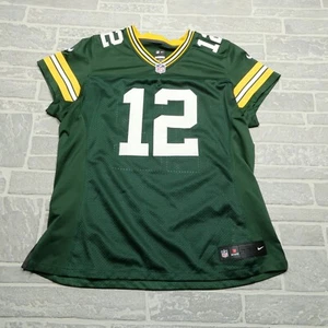 Nike On Field Jersey Womens XL Green Bay Packers 12 Aaron Rodgers Football NFL - Picture 1 of 8