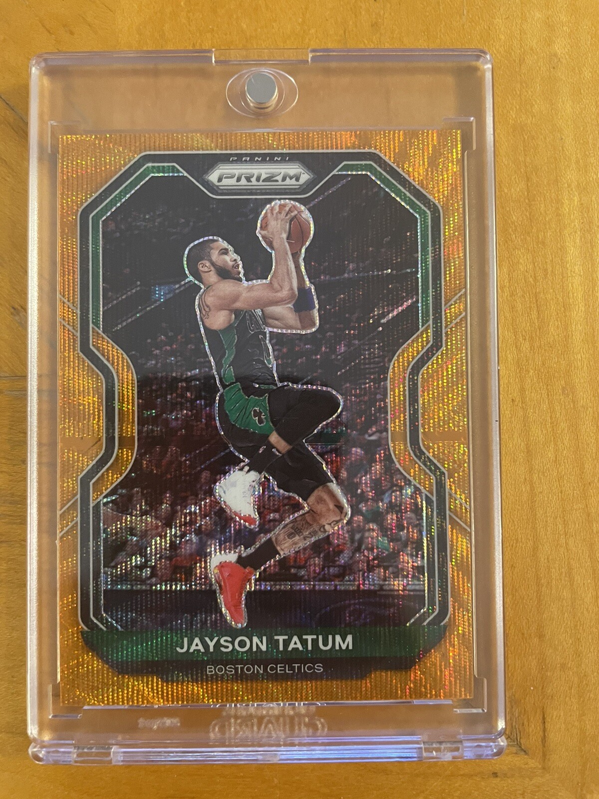 2020-21 Panini Prizm Jayson Tatum Orange Wave Prizm /60 #119 Boston Celtics