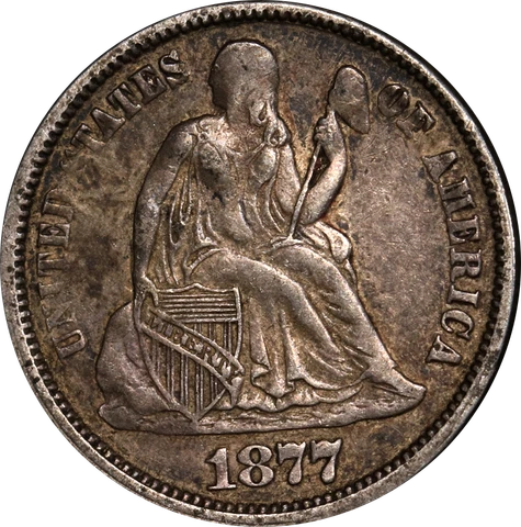 1877-P Seated Liberty Dime Great Deals From The Executive Coin Company Cover