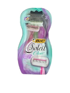 Bic Soleil Glow Women's Disposable 3 Blade Razors Multicolor New! Free Shipping. - Picture 1 of 3