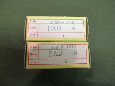 JUEGO PASTILLAS FRENO KAWASAKI KX250 KX125 1982.. 84-87 KX80 NOS 43050-1043 43050-1044 Foto 1 de 3