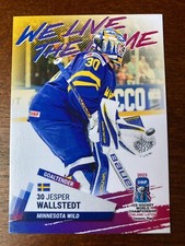 2023 Jesper Wallstedt BY Cards IIHF World Junior Championship Team Sweden Wild