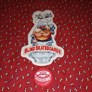 Red eyed Keg revolution upside PRO Gonz Street 90s OG BLIND Skateboard sticker - Picture 1 of 1