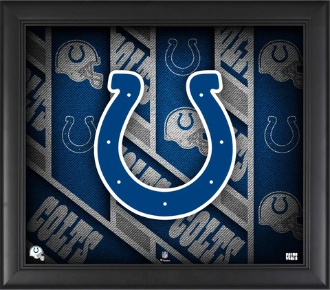 Indianapolis Colts Framed 15" x 17" Team Threads Collage Cover