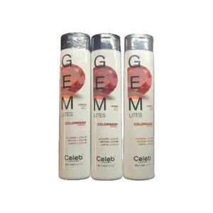 Lotto di 3 Celeb Luxury GEM LITES Colorwash Cleanse + Colore, Ambra Rame Marrone - Foto 1 di 2