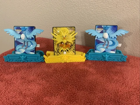 POKEMON BURGER KING 2000 Power Cards Lot Of 3 ( 2 ARTICUNO) ( 1 ZAPDOS) Sealed Cover