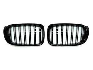 Grilles X4M style PIANO GLOSS BLACK Front Hood Grille 15-17 Fits F25 LCI X3 - Picture 1 of 1
