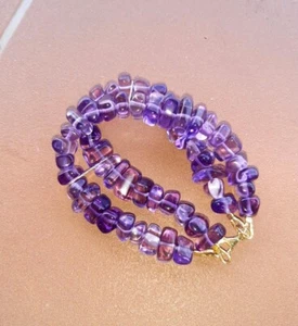 Bracciale con pietre di ametista - Foto 1 di 7