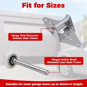 20Pcs Garage Door Hinge Quiet Roller Sleeves ABS Garage Door Hinge Rollers☯ - Picture 1 of 11