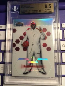 2002 -03 Topps Finest Refractors Lebron James RC BGS 9.5 Gem Mint