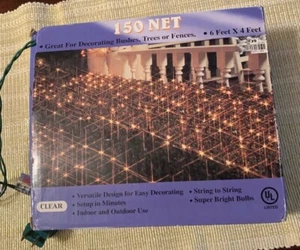 2 Sets Of 150 Clear Net Light 6 Feet X 4 Feet - Picture 1 of 4