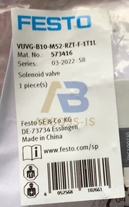 NEW FOR FESTO VUVG-B10-M52-RZT-F-1T1L 573416 solenoid valve - Picture 1 of 1