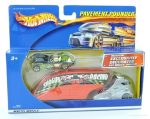 Remolque para camión Hot Wheels Pavement Pounder Racing 89047 sellado de fábrica NUEVO - Imagen 1 de 4