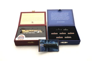 Hallmark Keepsake Polar Express /Lionel 100th Anniversary Pewter Train Ornaments - Picture 1 of 16