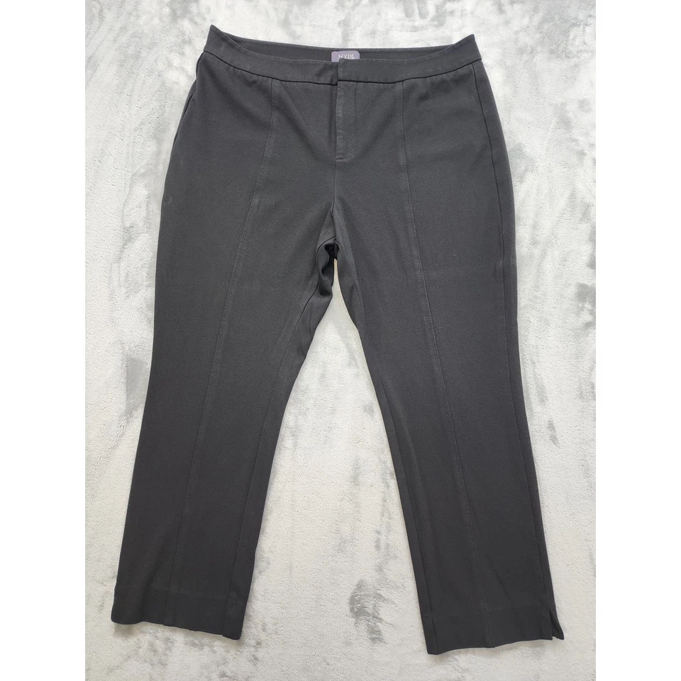 Pantalón tobillo NYDJ Ponte tejido tiro alto talla 16 negro elástico liftxtuck corte oficina Foto 1 de 4