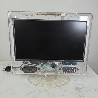 AMPD SLTV-1320AP 13” Flat Screen LCD TV FHD Clear Prison TV Gaming Working - Image 1 of 4