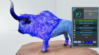 🔥ARK Survival Ascended OFFICIAL PVE - PAIR ADULT BISON - Image 1 of 2