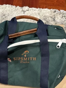 Hudson Sutler Sipsmith London Gin Canvas Duffel Bag Leather Handle Banker Bag - Picture 1 of 8